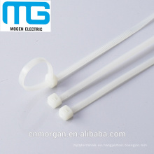 Ataduras de cable de nylon blancas, lazos de la cremallera con strengh de alta resistencia, aprobación del CE